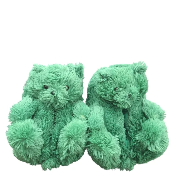 Cozy Teddy Bear Winter Fluffy Indoor Shoes - Picture 2 of 3